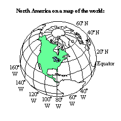 map with geographic coordinates