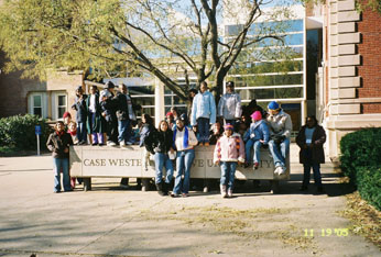 Students and tutors tour CASE campus