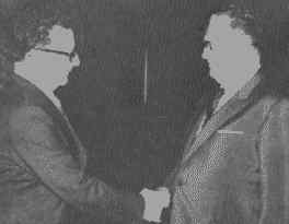 Con Tito, de Yugoslavia, en Belgrado, 1966.
