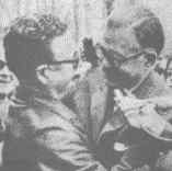 Rodomiro Tomic, candidato de la Democracia Cristiana, reconoce la victoria de Allende. 1970.