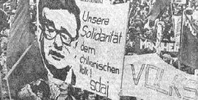 El pueblo alemán con Allende.