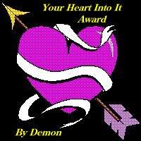 Demon's Heart Into it Award
